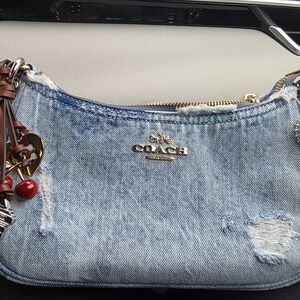 Coach Loved Denim Teri Shoulder Bag New Quick Shipping